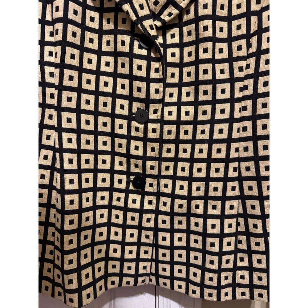 Lafayette 148 New York Women’s Work Dress Blazer Jacket Cream Black Buttons 12 - Picture 12 of 12